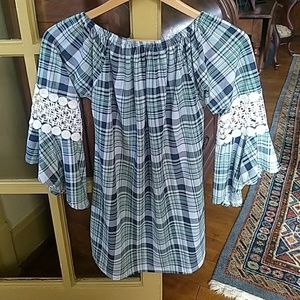Plaid boho tunic